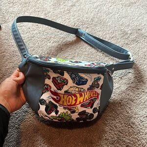 Custom hand made sewn hot wheels belt bag licensed fabric